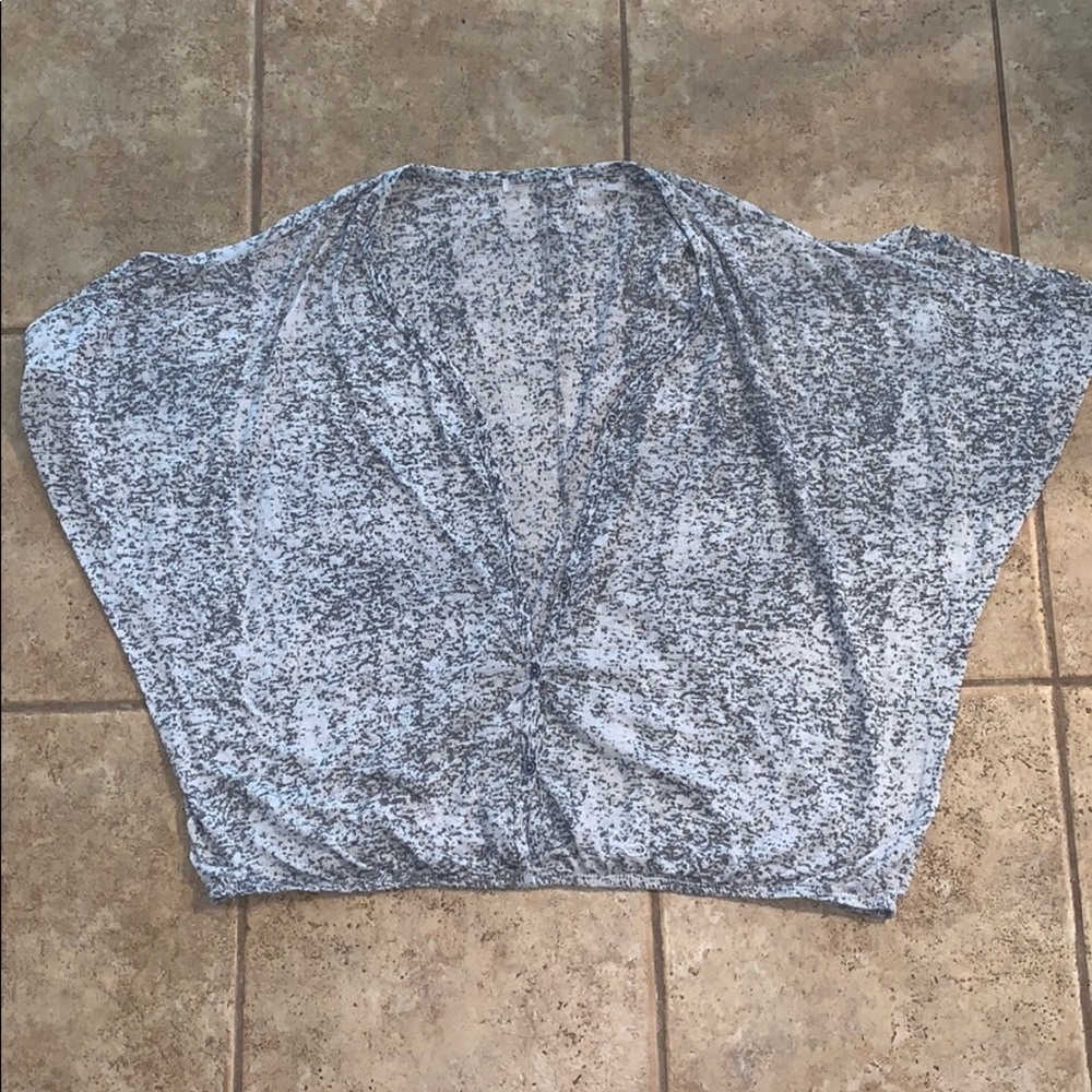 Short Sleeve Button Up Blouse/Cardigan